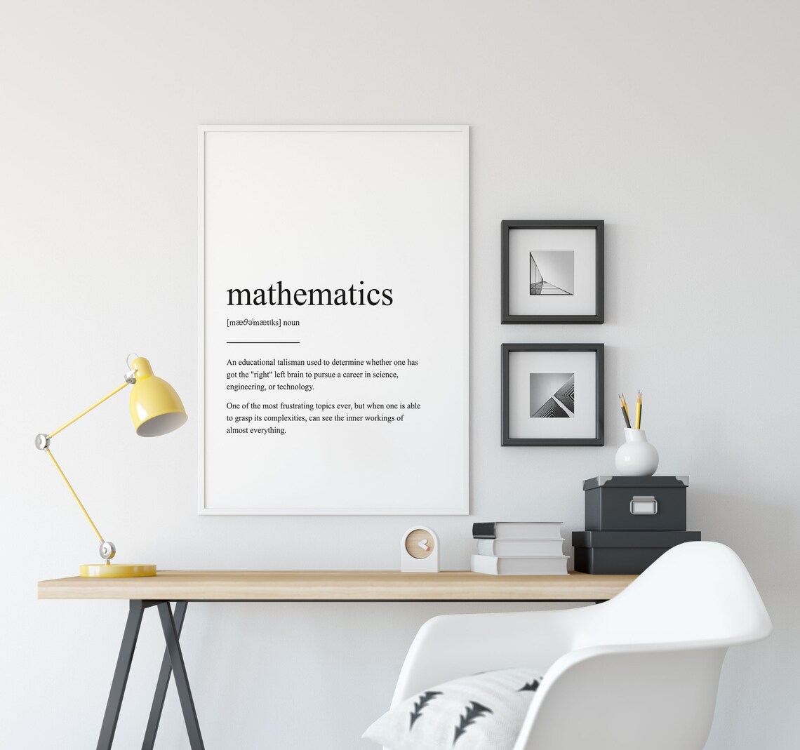 Mathematics Definition Geek Gift Art Print - Image 2