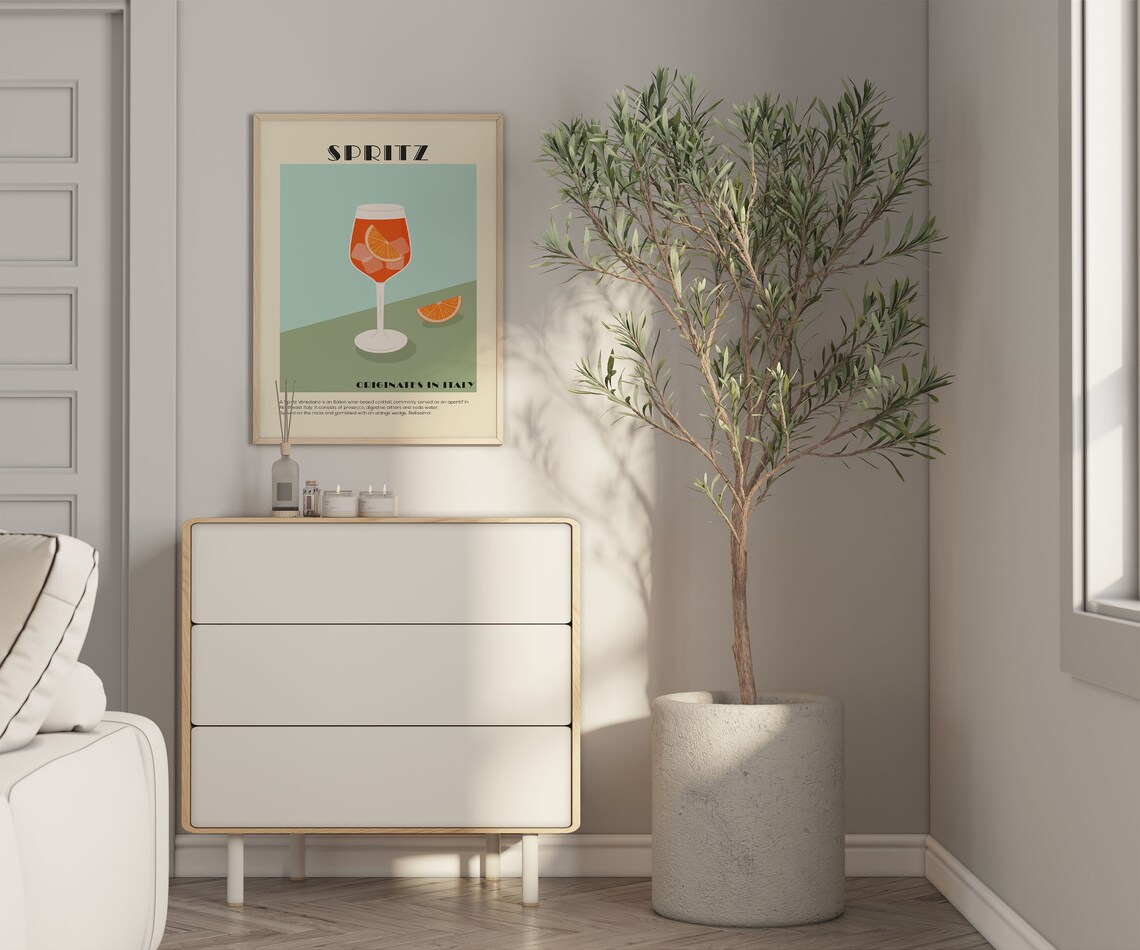 Spritz Kitchen Art Print, Cocktail Wall Poster - Image 2