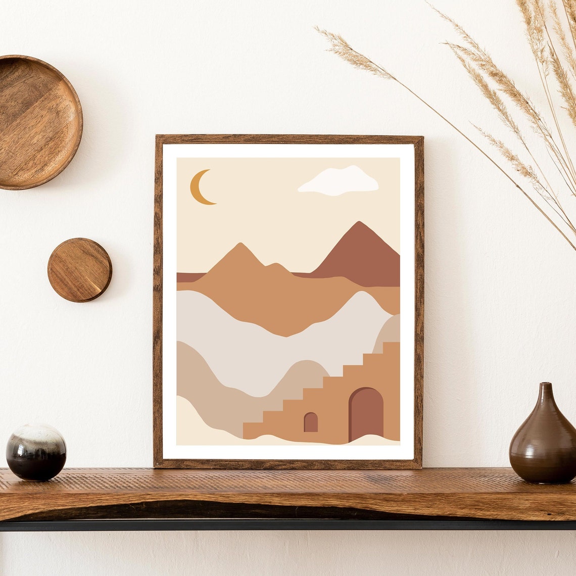 Boho Print Beige Print Neutral Print Boho Art Print Neutral Wall Art Wall Art Wall Art Print Minimalist Print - Image 3