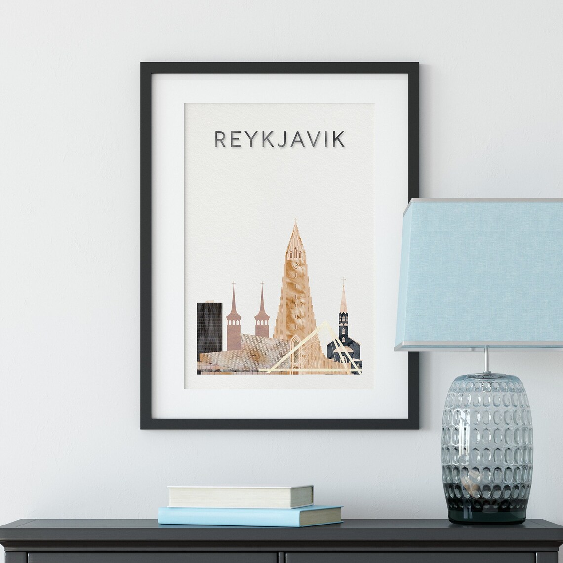 Reykjavik Travel Poster, Iceland City Art Print - Image 3