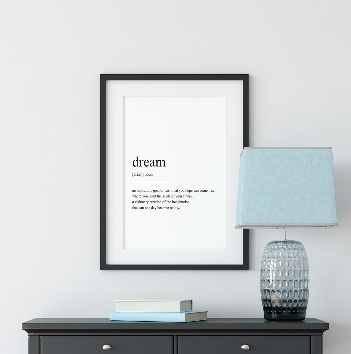 Dream Definition Quote, Typographic Wall Art Print - Image 2