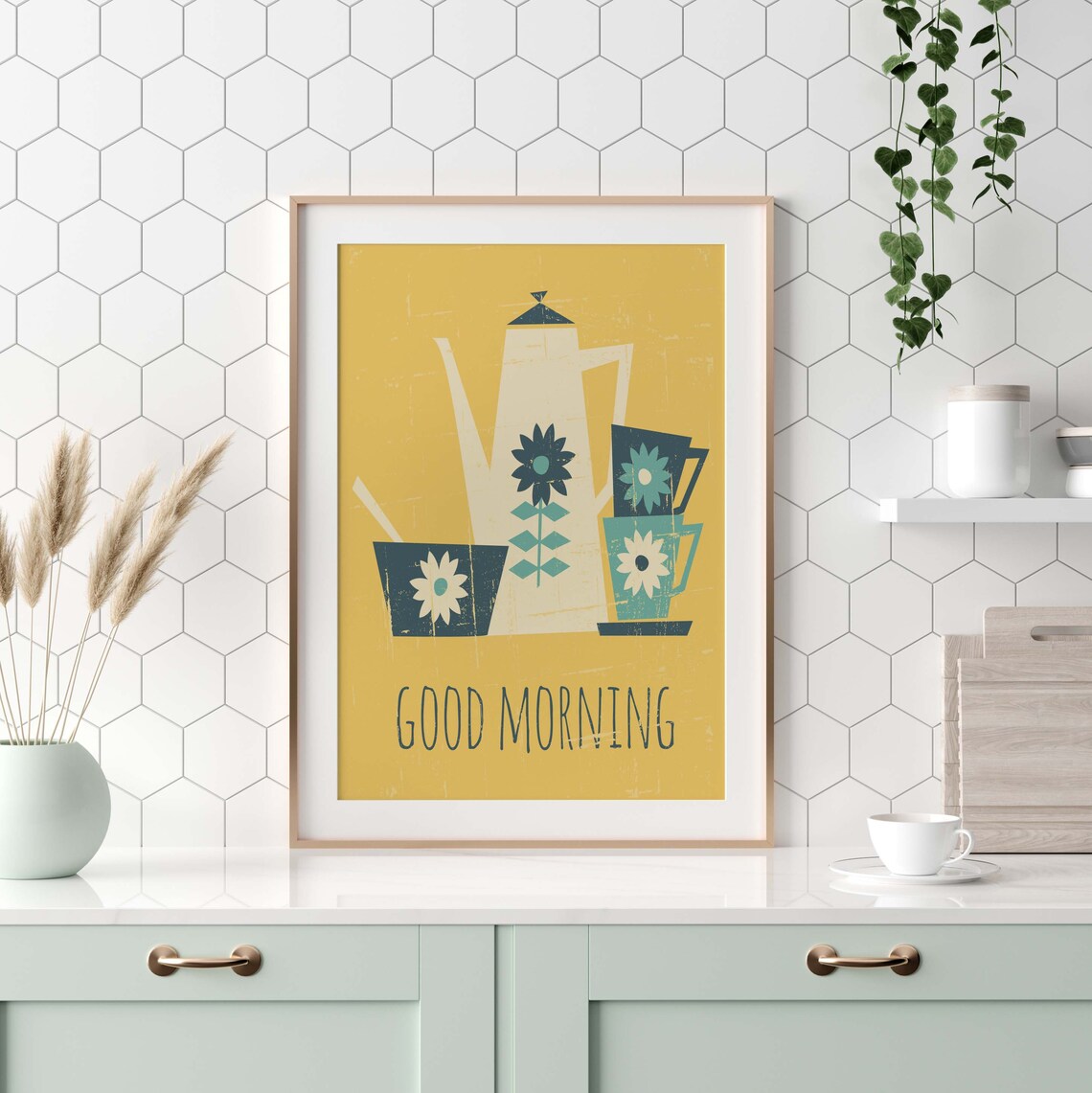 Tea Kitchen Quote Art Print - Image 3