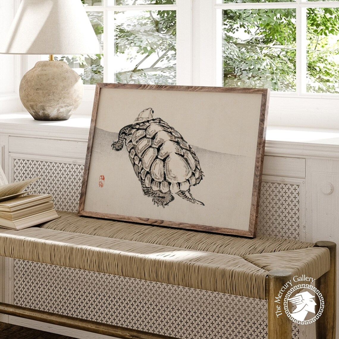 Japanese Tortoise by Matsumoto Hoji, Vintage Animal Print - Image 4