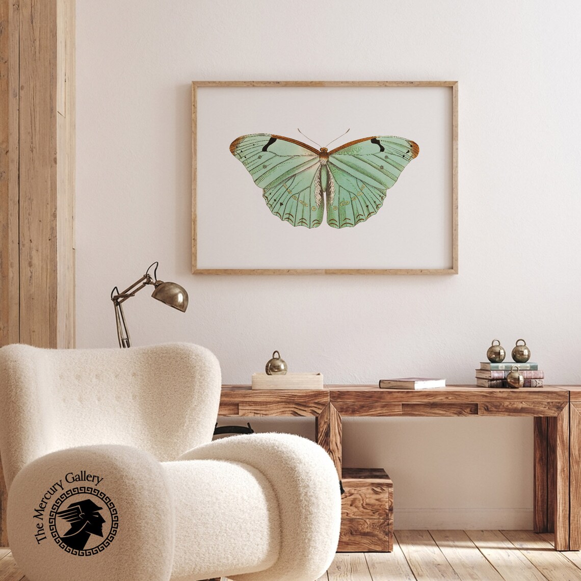 Pastel Butterfly Print, Boho Girls Nursery Art Print - Image 3