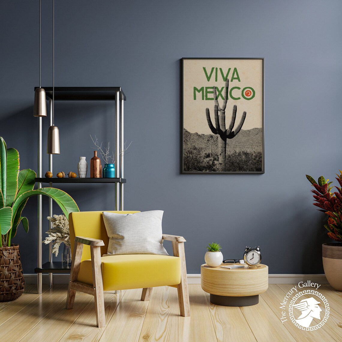 Mexico Travel Poster, Housewarming Gift Cactus - Image 4
