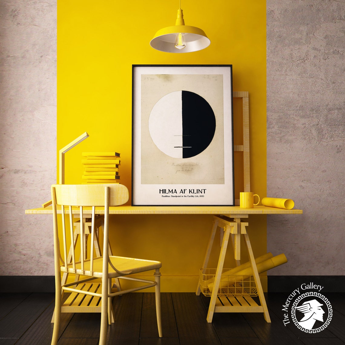 Hilma Af Klint Buddhas Standpoint 1920 Minimalist Circle Art Print - Image 2