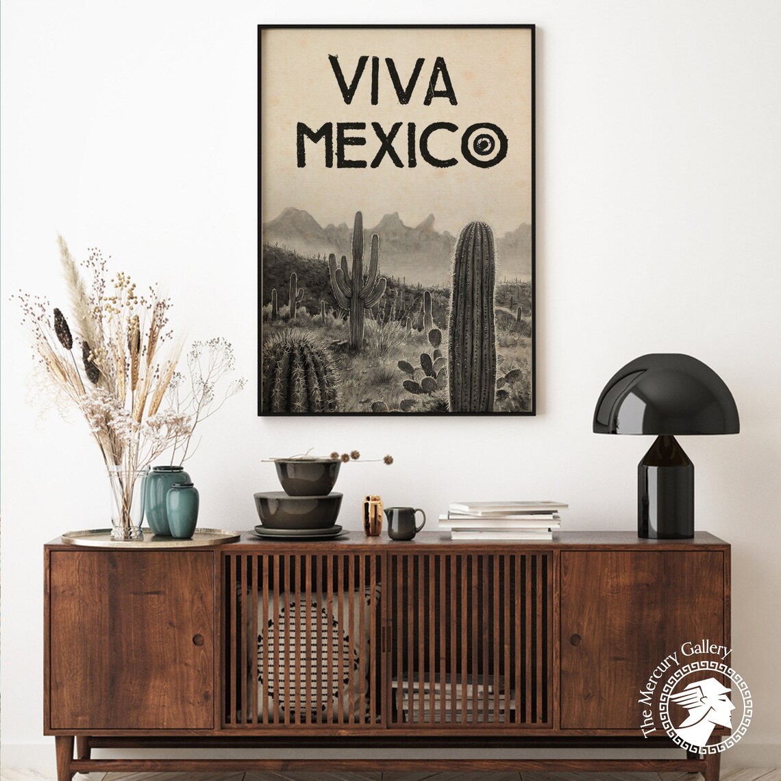 Mexico Blooming Cactus, Mexico Travel Poster - Image 3