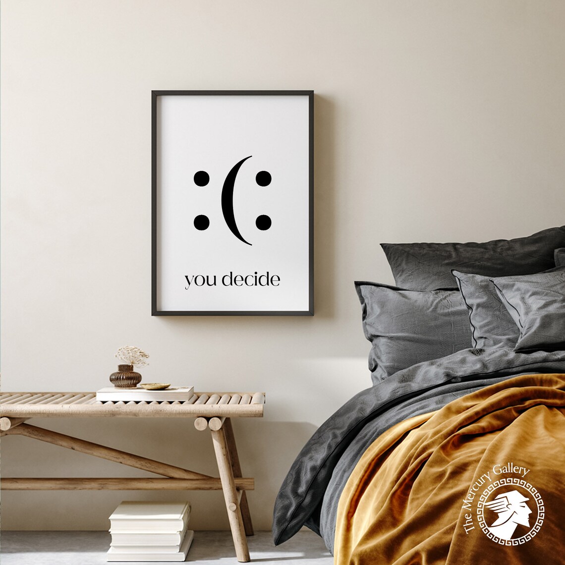You Decide Decide Smile Motivational Quote Poster - Image 2
