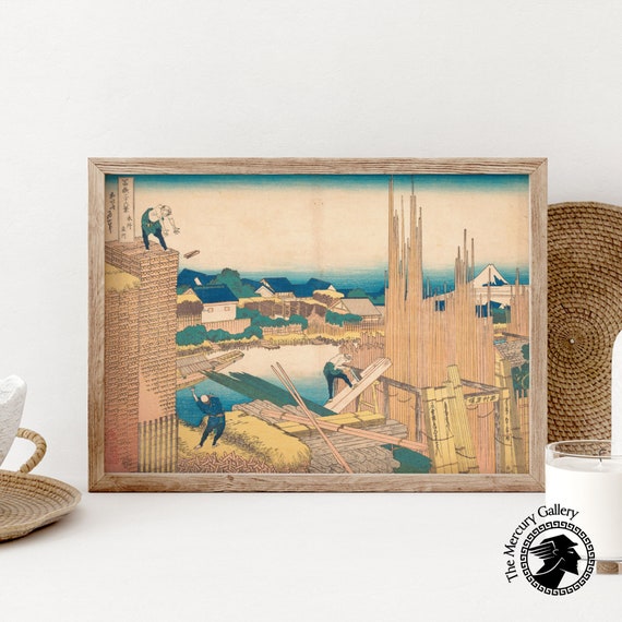 Hokusai Print Japanese Posters Japanese Decor Japanese Ukyio E Style Illustration Vintage Japanese Art