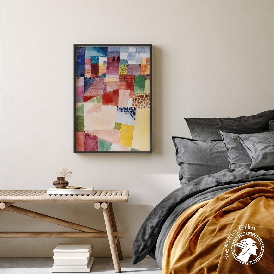 Paul Klee Colorful Abstract Grid Squares Pastel Mosaic Art Print - Image 6