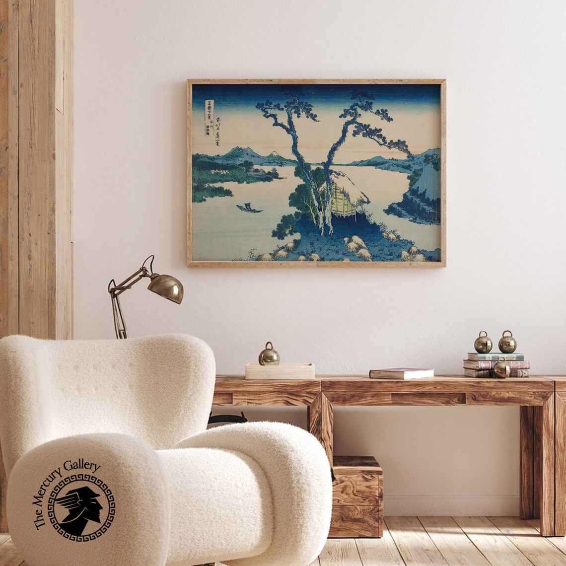 Hokusai Mount Fuji Over Lake Hakone Pines Japanese Woodblock Landscape Poster - Image 6