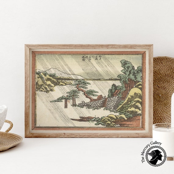 Hokusai Print Japan Wall Art Eight Views Of Mi Japanese Posters Woodblock Print Japanese Decor Vintage Print