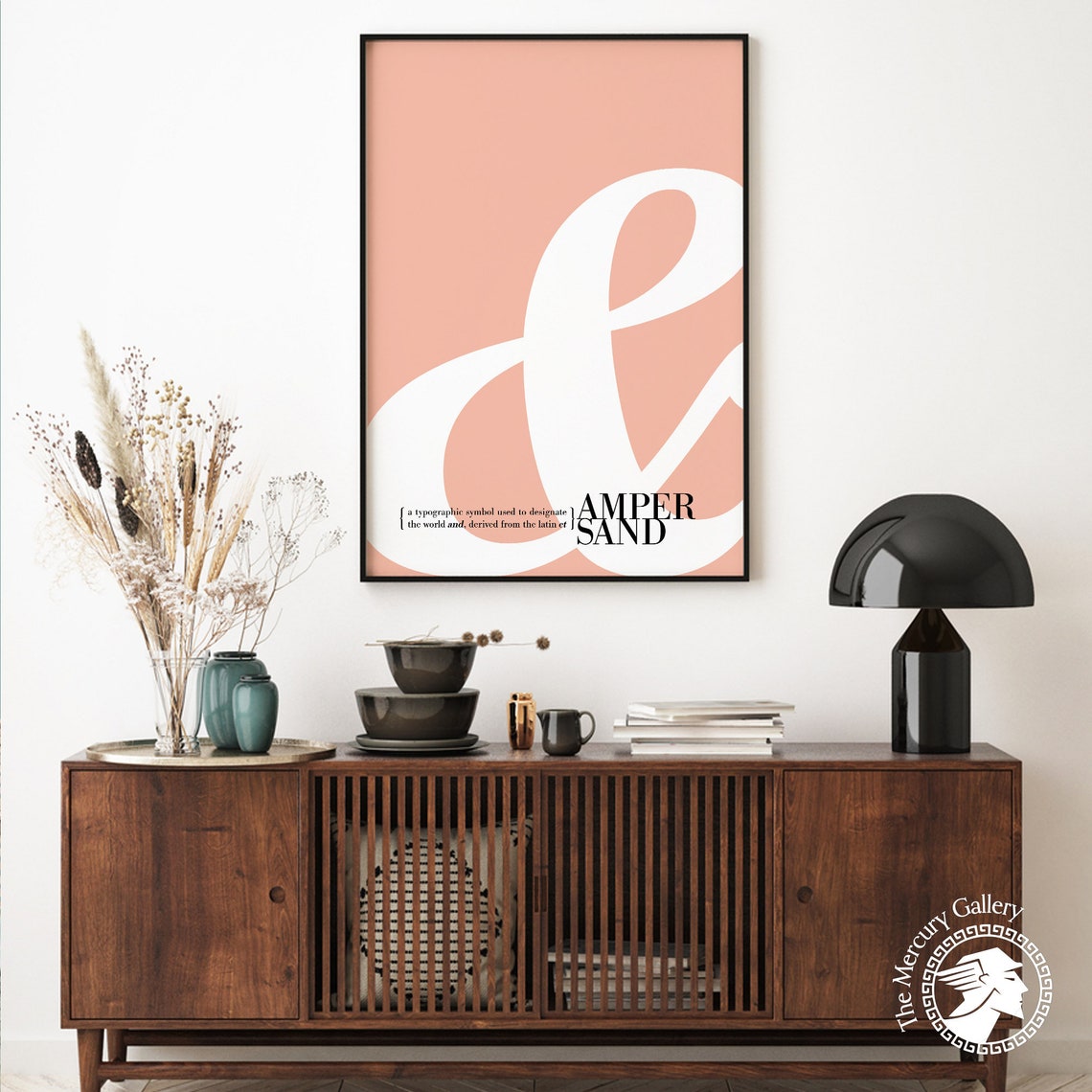 Ampersand Poster Print Custom Colours Ampersand Sign Typography Print Minimal Wall Decor Modern Wall Art Home Decor - Image 6