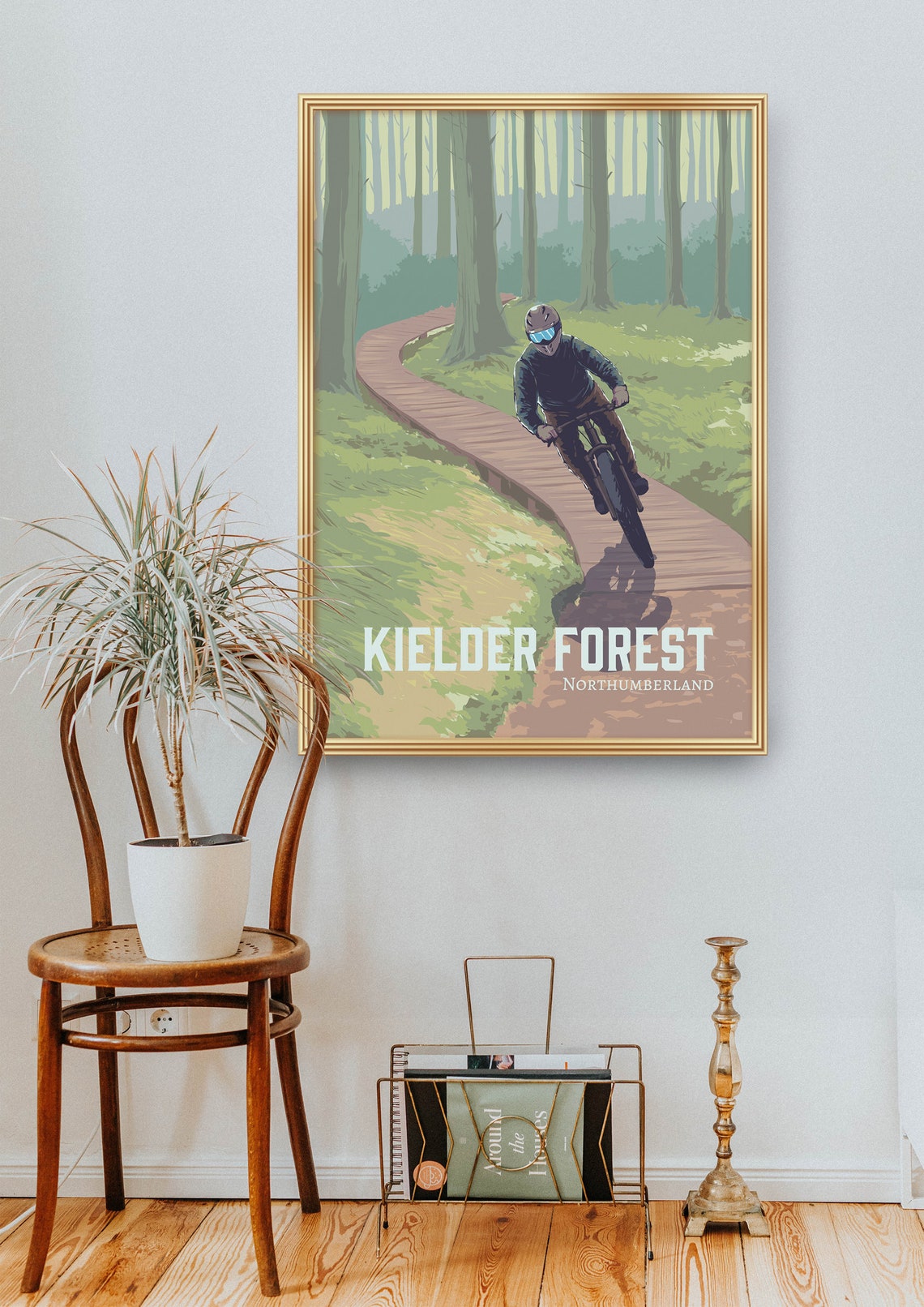 Kielder Forest Mountain Biking Trail Centre Northumberland MTB Poster - Image 2