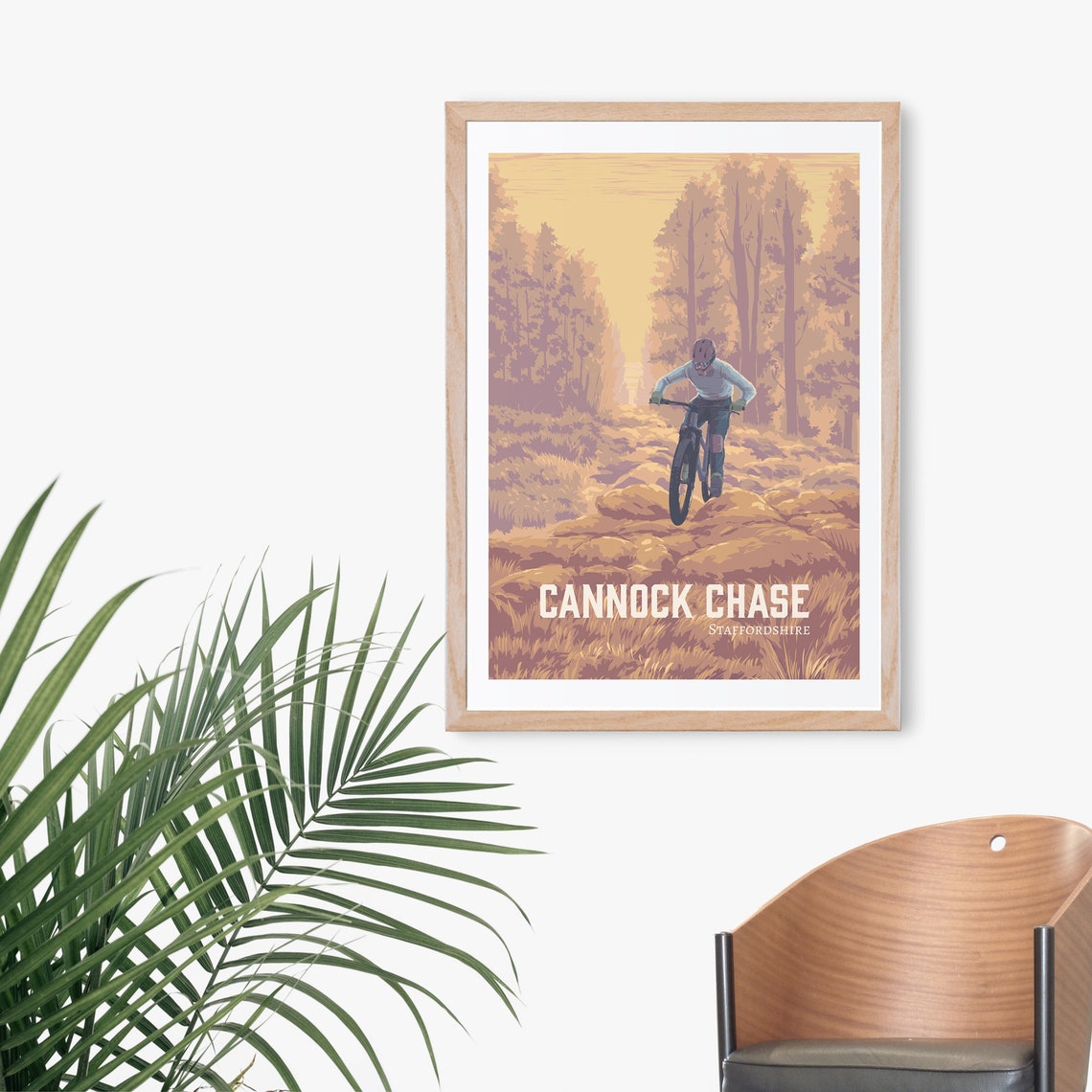 Cannock Chase Staffordshire Mountain Biking Rocky Trail MTB Poster - Image 3