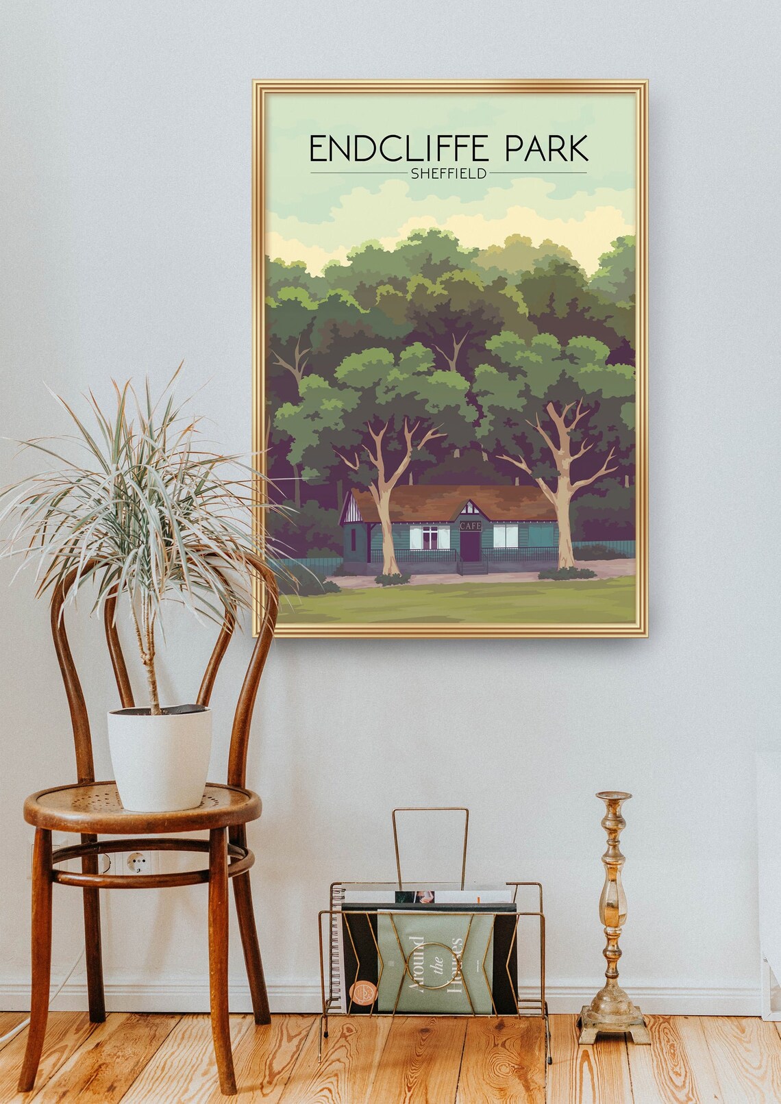 Endcliffe Park Sheffield Woodland Cafe Pavilion Woods Poster - Image 2