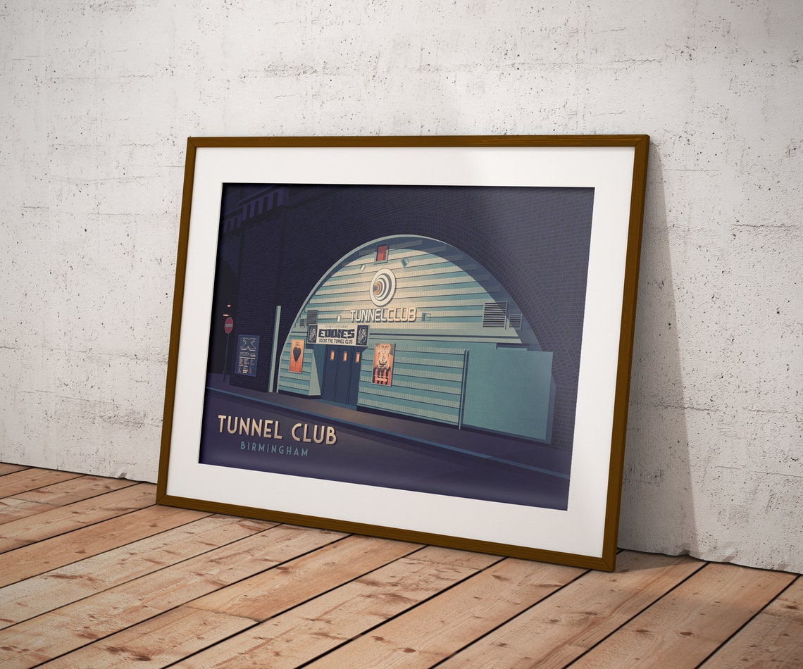 Tunnel Club Poster Birmingham Nightclub House Of God Subway City West Midlands Brum Basswave Clubbing Godskitchen Techno Music Rave - Image 3
