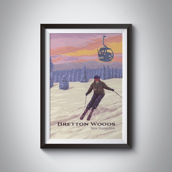 Bretton Woods Mountain Resort Travel Poster, New Hampshire