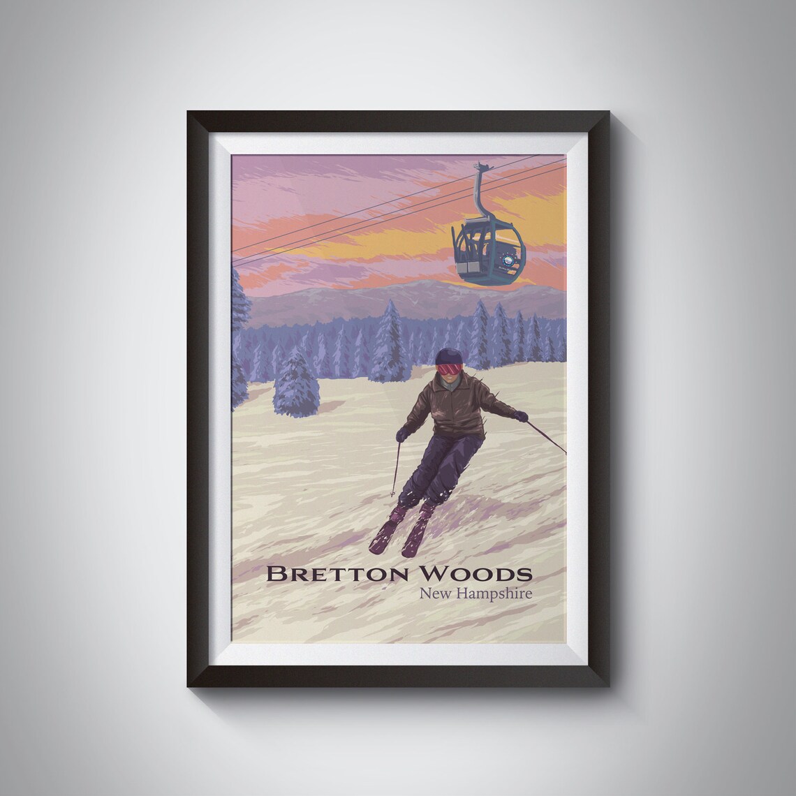 Bretton Woods Mountain Resort Travel Poster, New Hampshire
