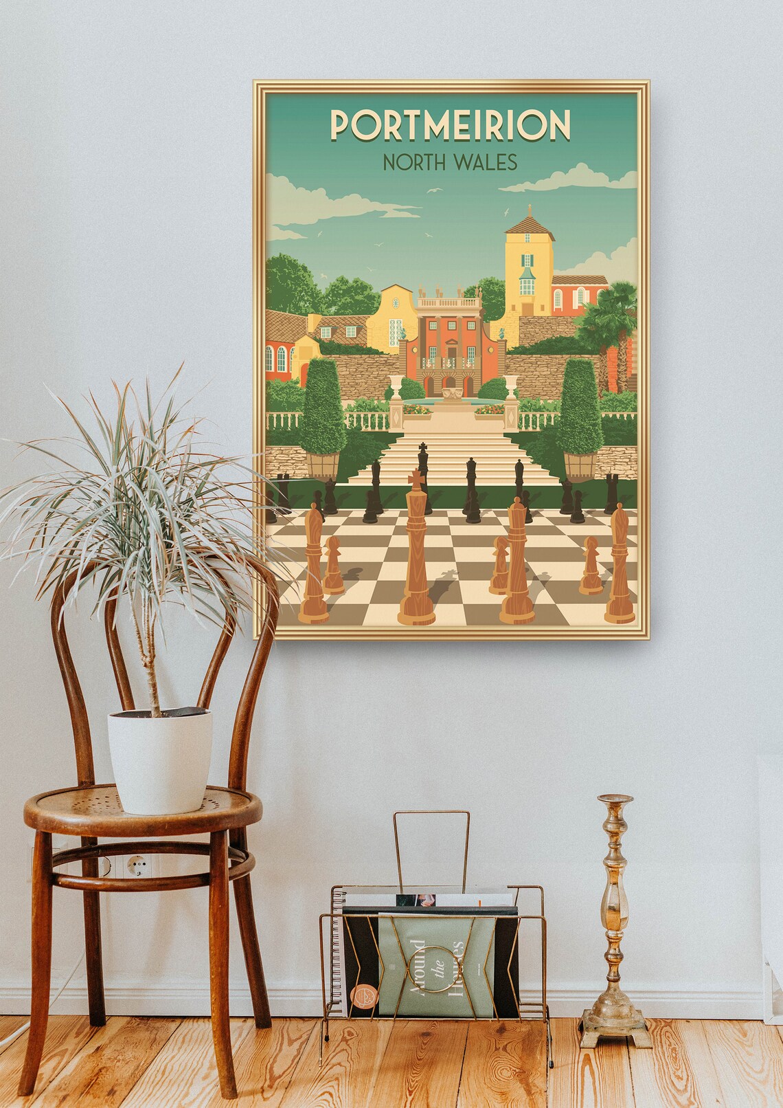 Portmeirion Travel Poster, North Wales Village - Image 2