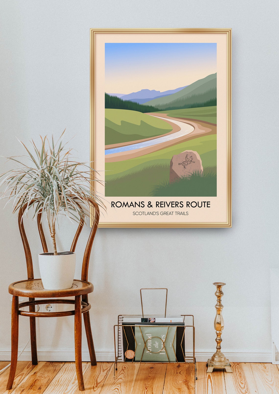 Romans And Reivers Route Scotland's Great Trails Travel Poster - Image 2
