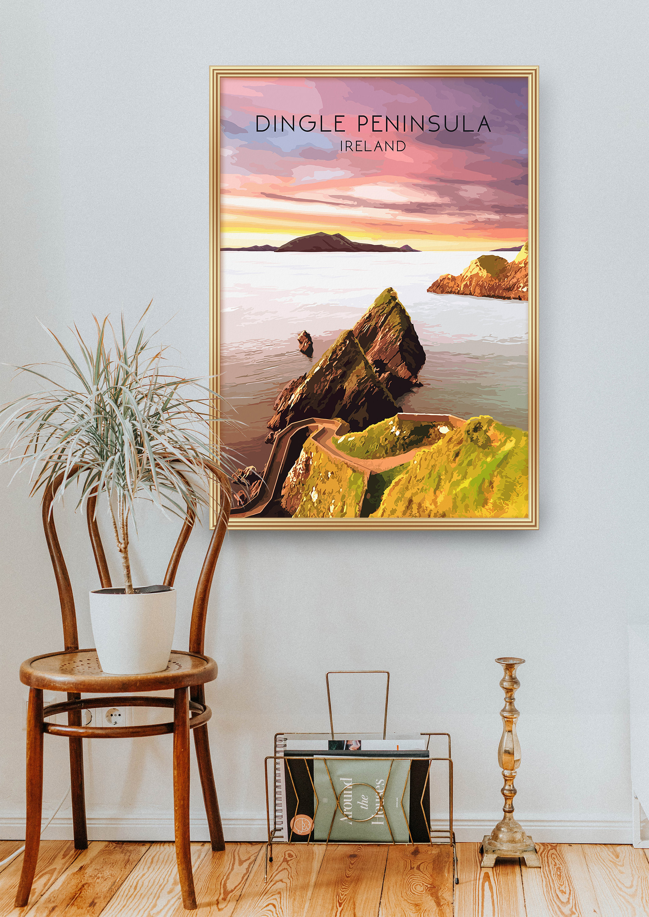 Dingle Peninsula Ireland Travel Poster, County Kerry - Image 2