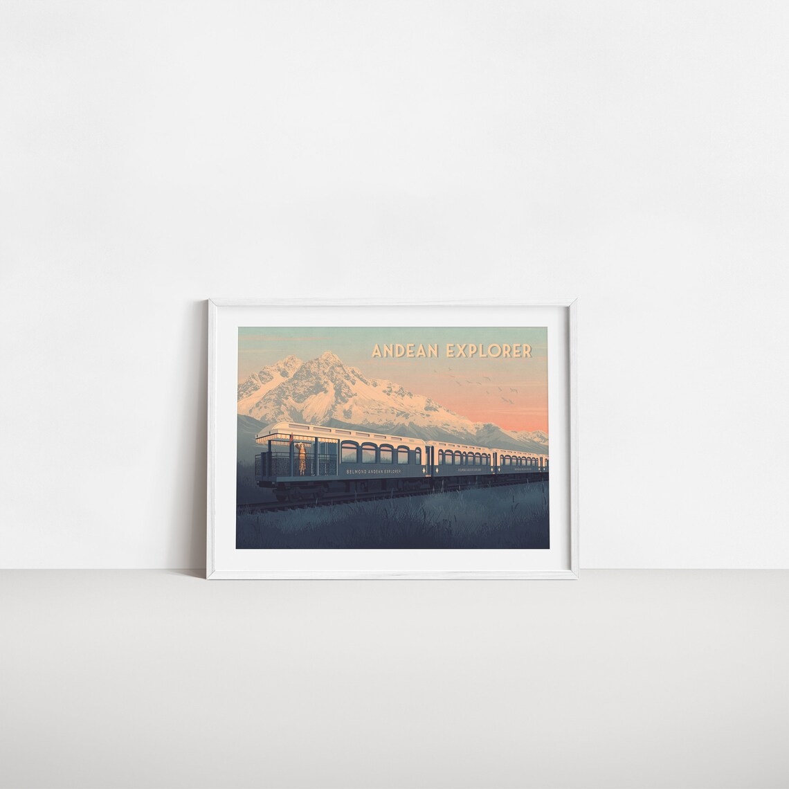 Belmond Andean Explorer Luxury Train Sunset Poster Peru Andes Mountain Journey - Image 2