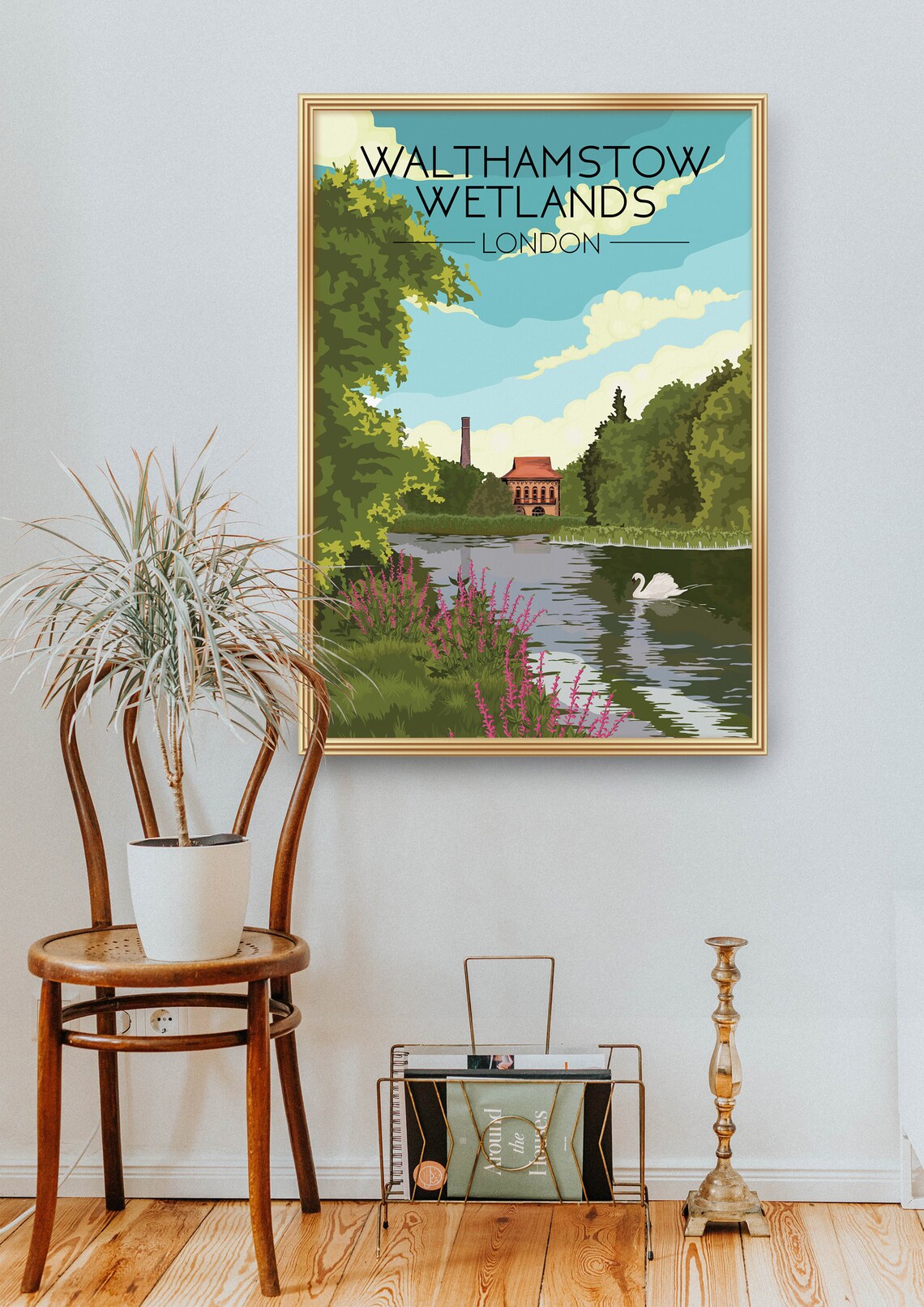 Walthamstow Wetlands London Park Travel Poster - Image 2