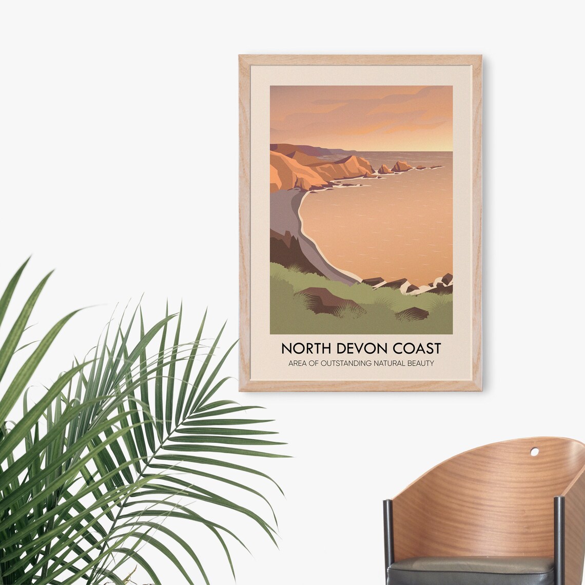 North Devon Coast Vintage Travel Poster, Seaside - Image 3