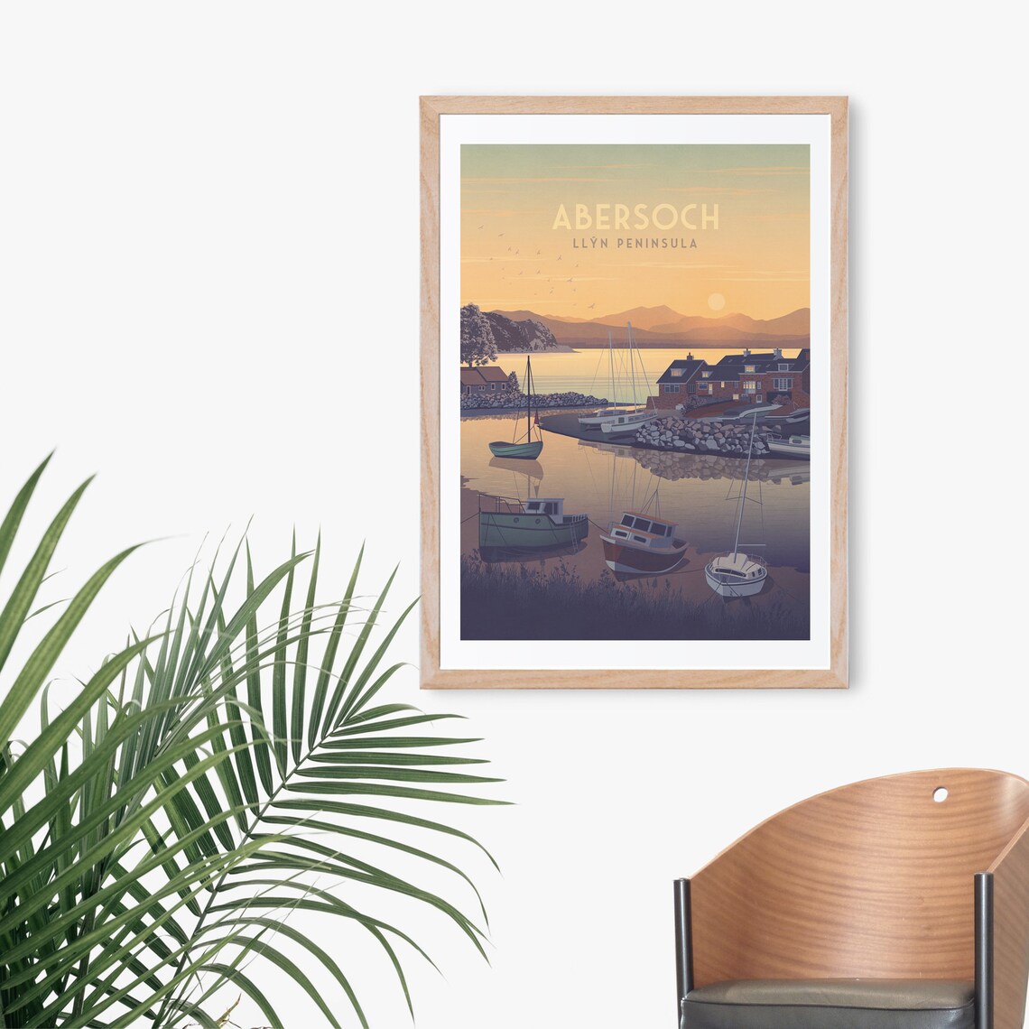 Abersoch Vintage Travel Poster, Wales Landscape - Image 3