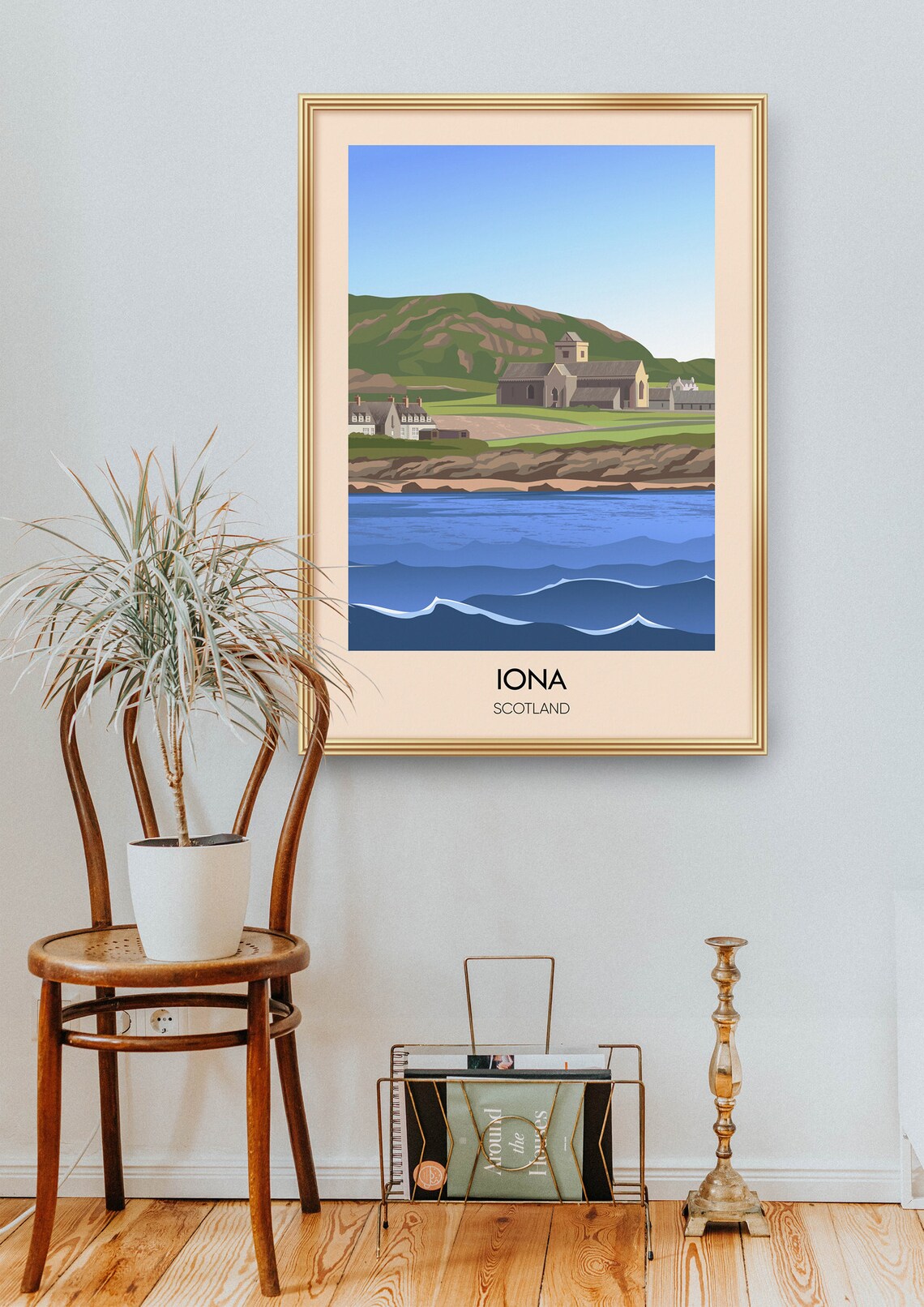 Iona Vintage Travel Poster, Scottish Island Travel Print - Image 2