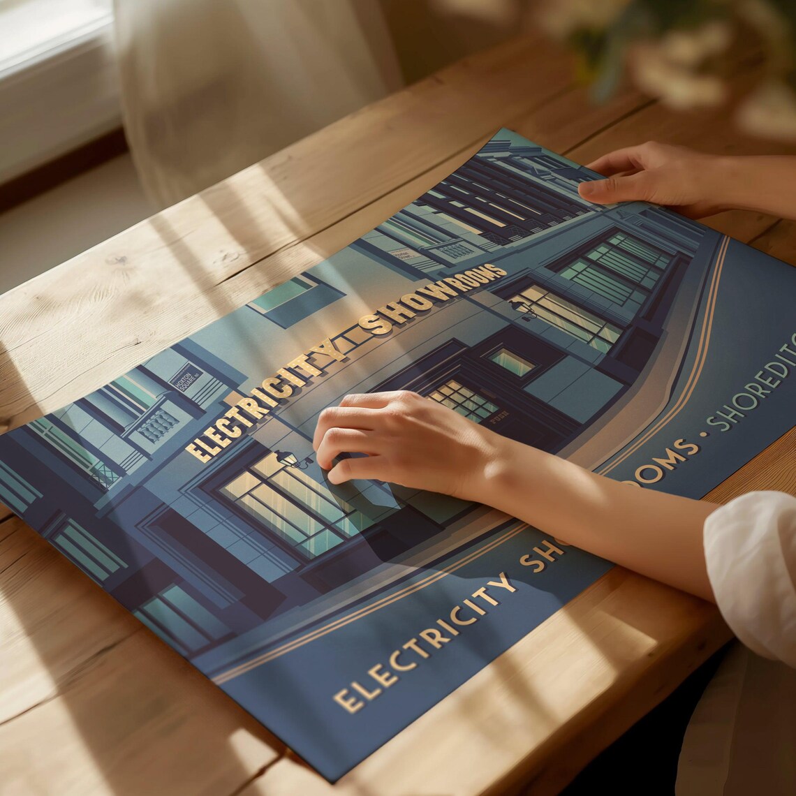 Electricity Showrooms Shoreditch Night London Iconic Venue Poster - Image 2