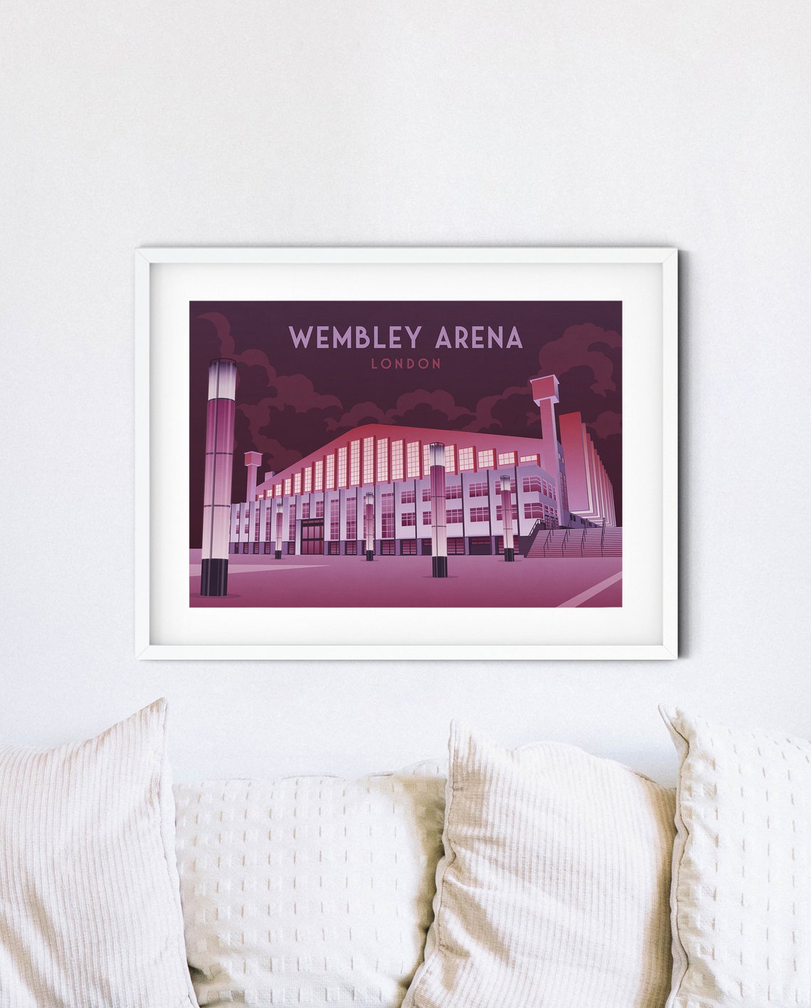 Wembley Arena Poster Music Venue Print London Travel Poster Wembley Stadium Empire Pool The Sse Arena West London Railway Poster Art - Image 4