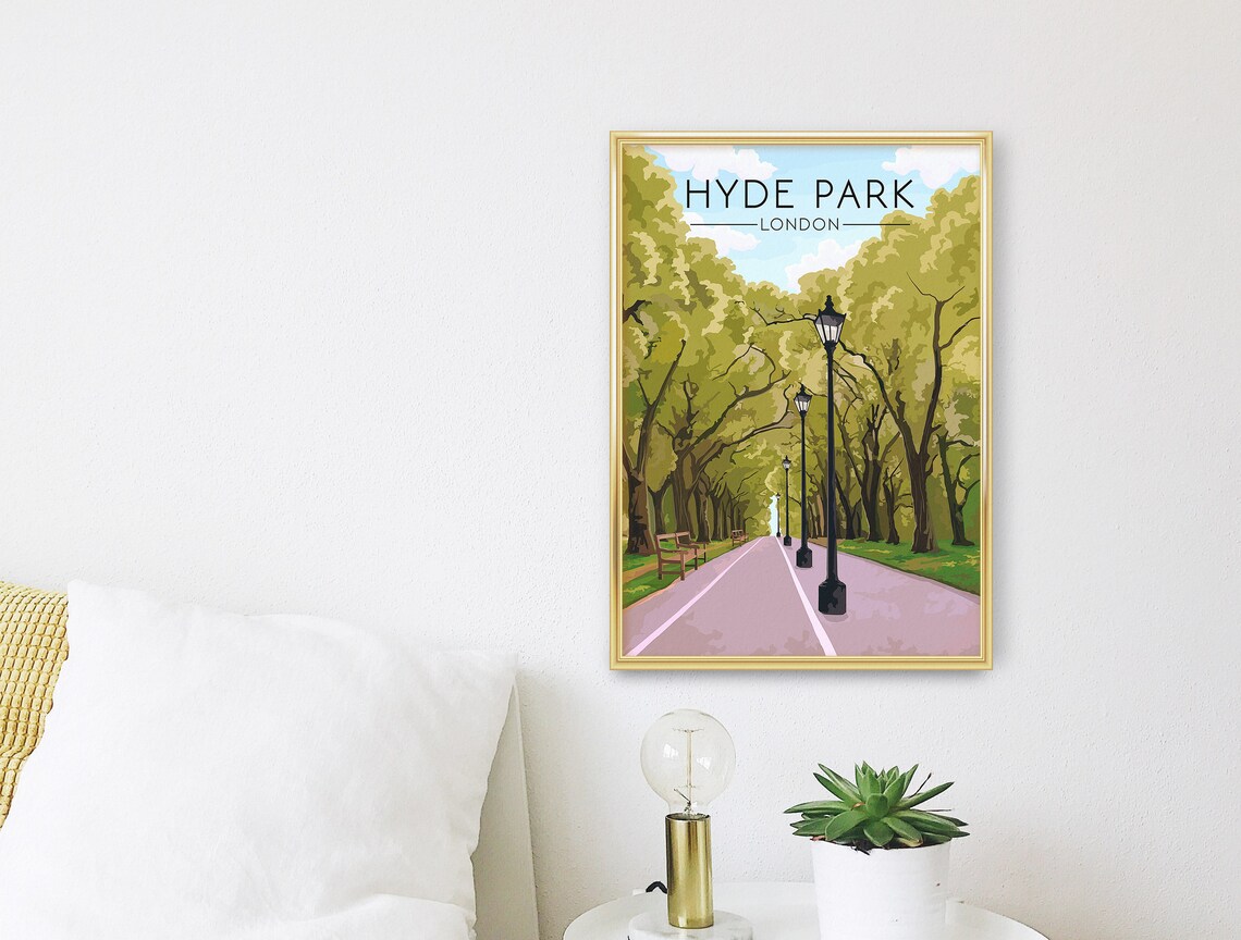 Hyde Park London Travel Poster, Royal Parks - Image 3