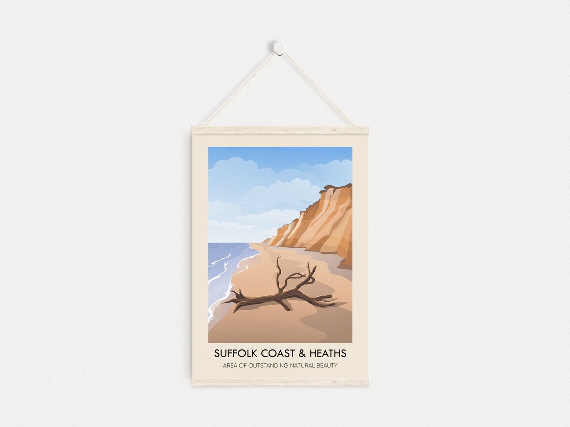Suffolk Coast And Heaths Vintage Travel Poster - Image 4
