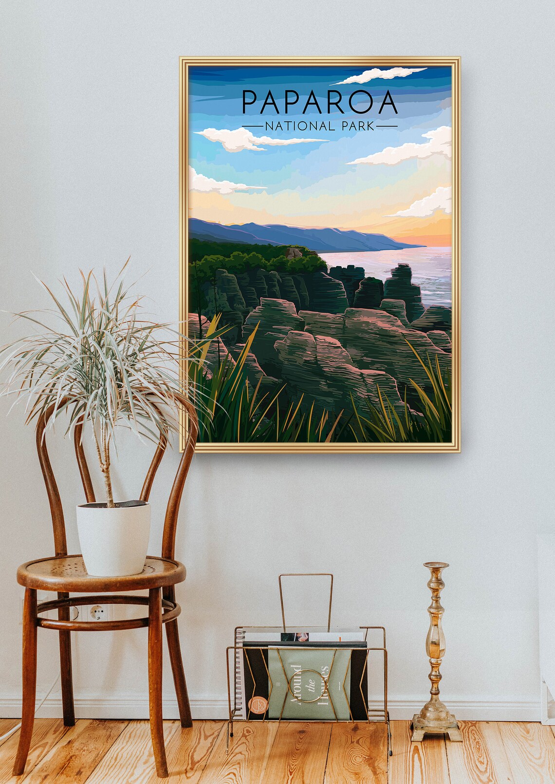 Paparoa National Park New Zealand Pancake Rocks Coast Travel Poster - Image 2