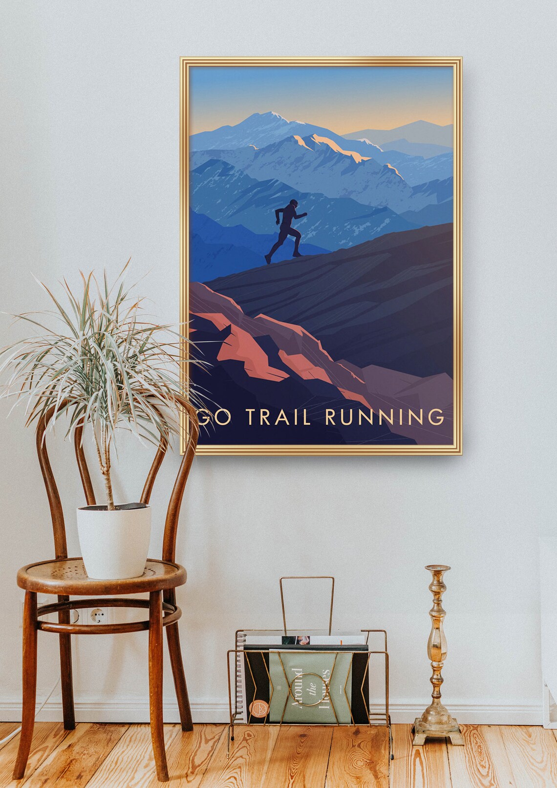 Go Trail Running Travel Poster, Outdoor Adventure - Image 2