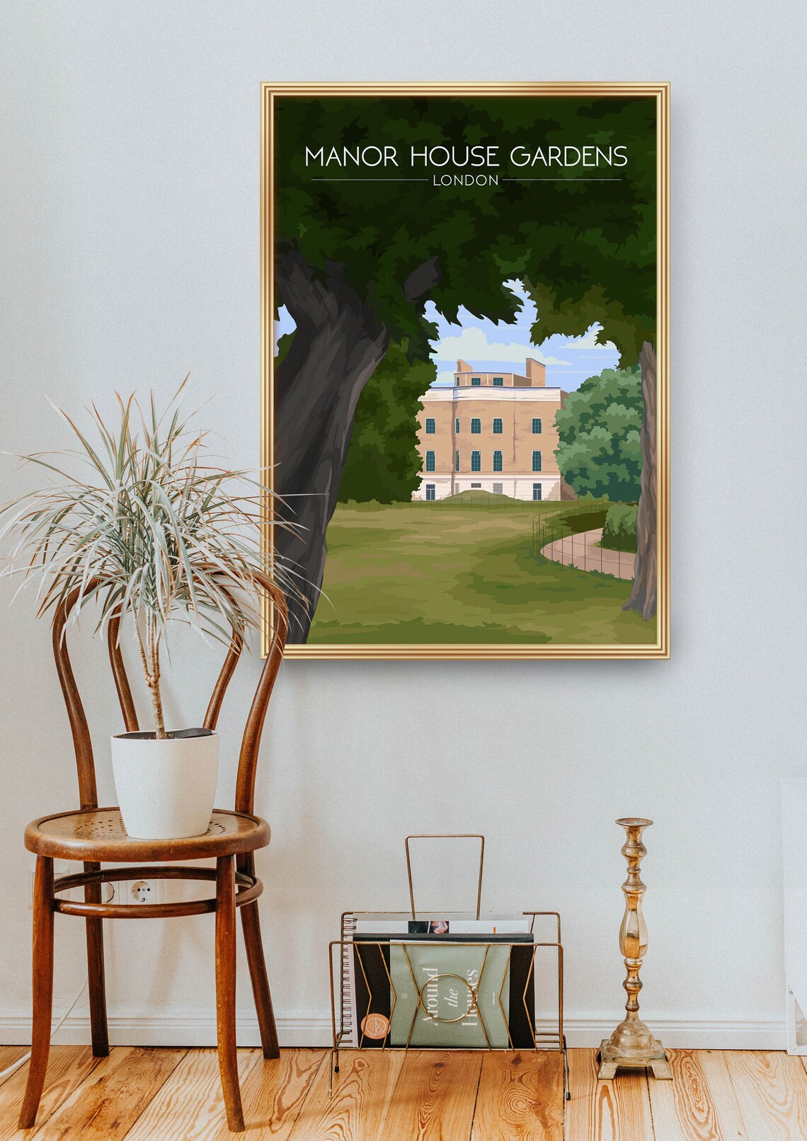 Manor House Gardens London Travel Poster, Blackheath - Image 2