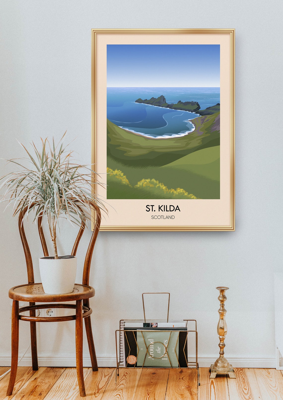 St Kilda Scotland Remote Archipelago Cliffs Bay Travel Poster - Image 2