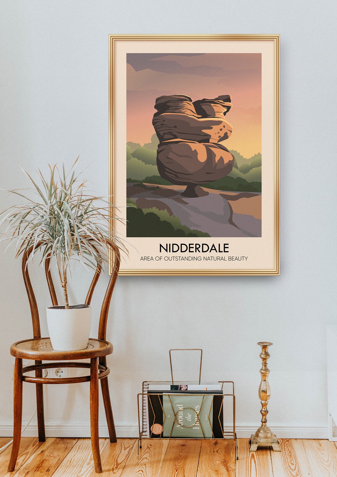 Nidderdale AONB Vintage Travel Poster, Yorkshire Dales - Image 2