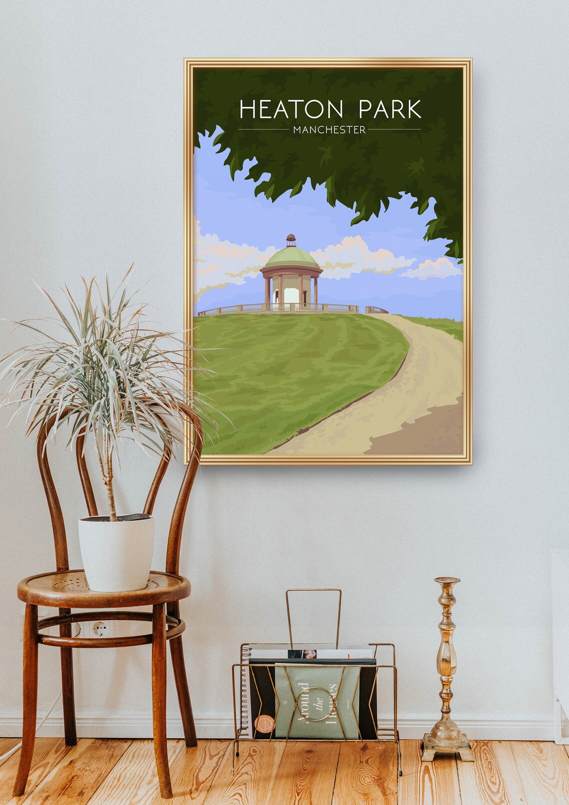 Heaton Park Manchester Vintage Travel Poster - Image 2
