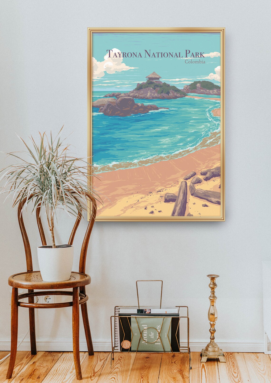Tayrona National Park Poster Colombia South America Caribbean Sierra Nevada De Santa Marta Beaches Vintage Travel Print Wildlife Art - Image 2