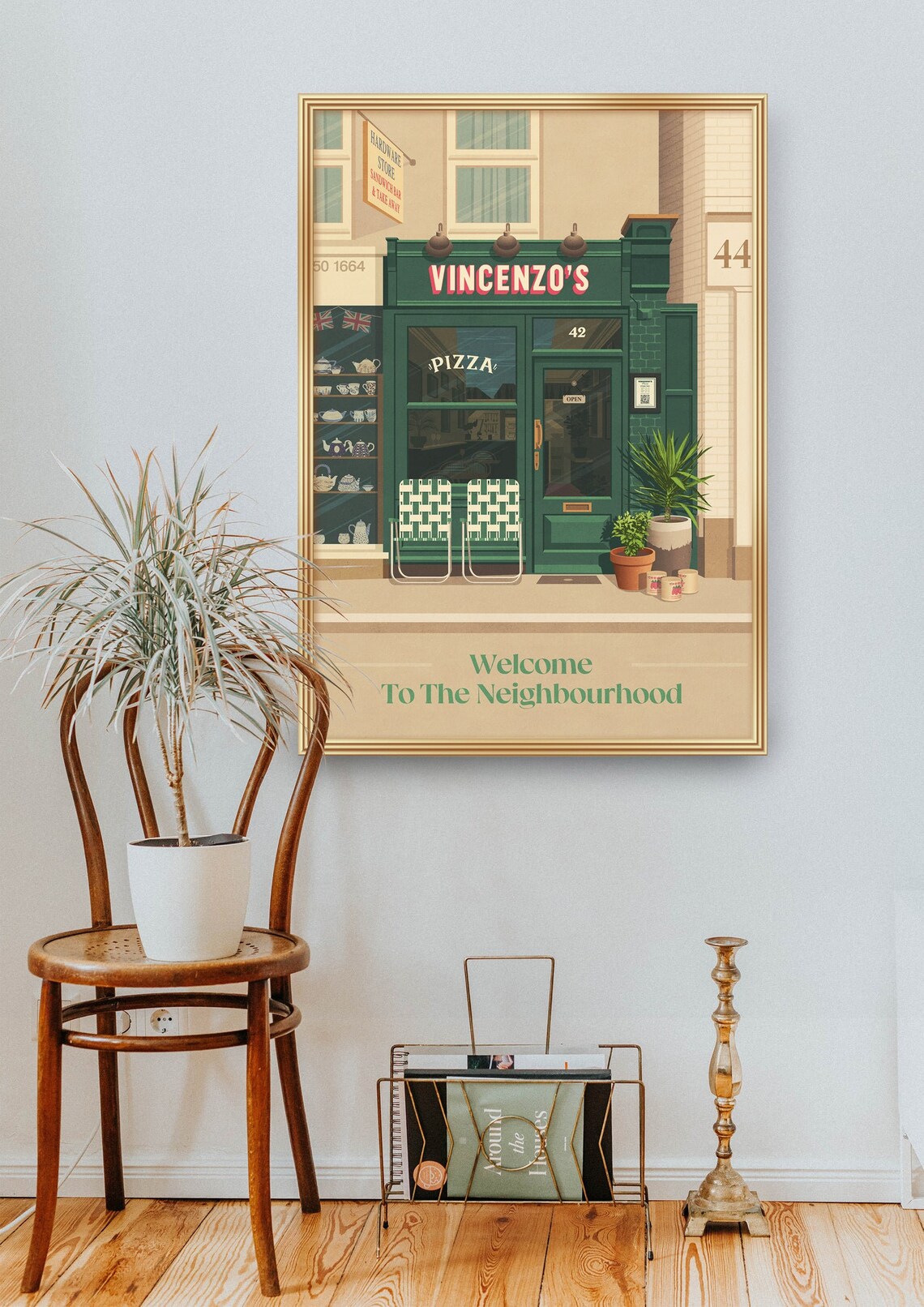 Vincenzos Bushey Vintage Travel Poster, Watford - Image 2