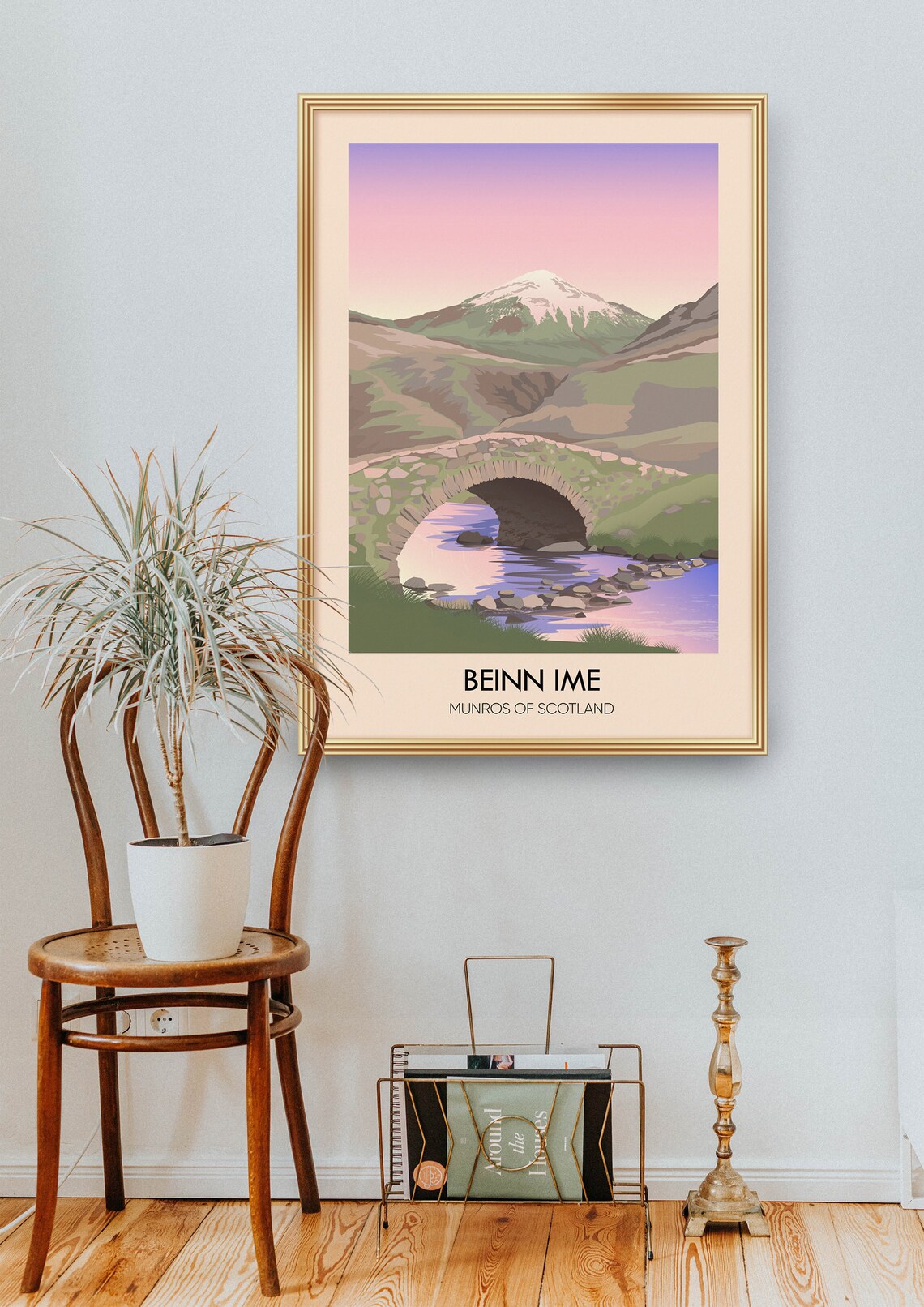 Beinn Ime Vintage Travel Poster, Scottish Highlands - Image 2