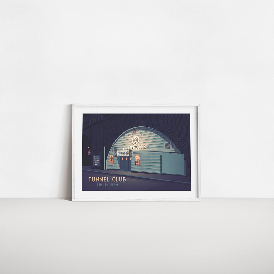Tunnel Club Poster Birmingham Nightclub House Of God Subway City West Midlands Brum Basswave Clubbing Godskitchen Techno Music Rave - Image 2