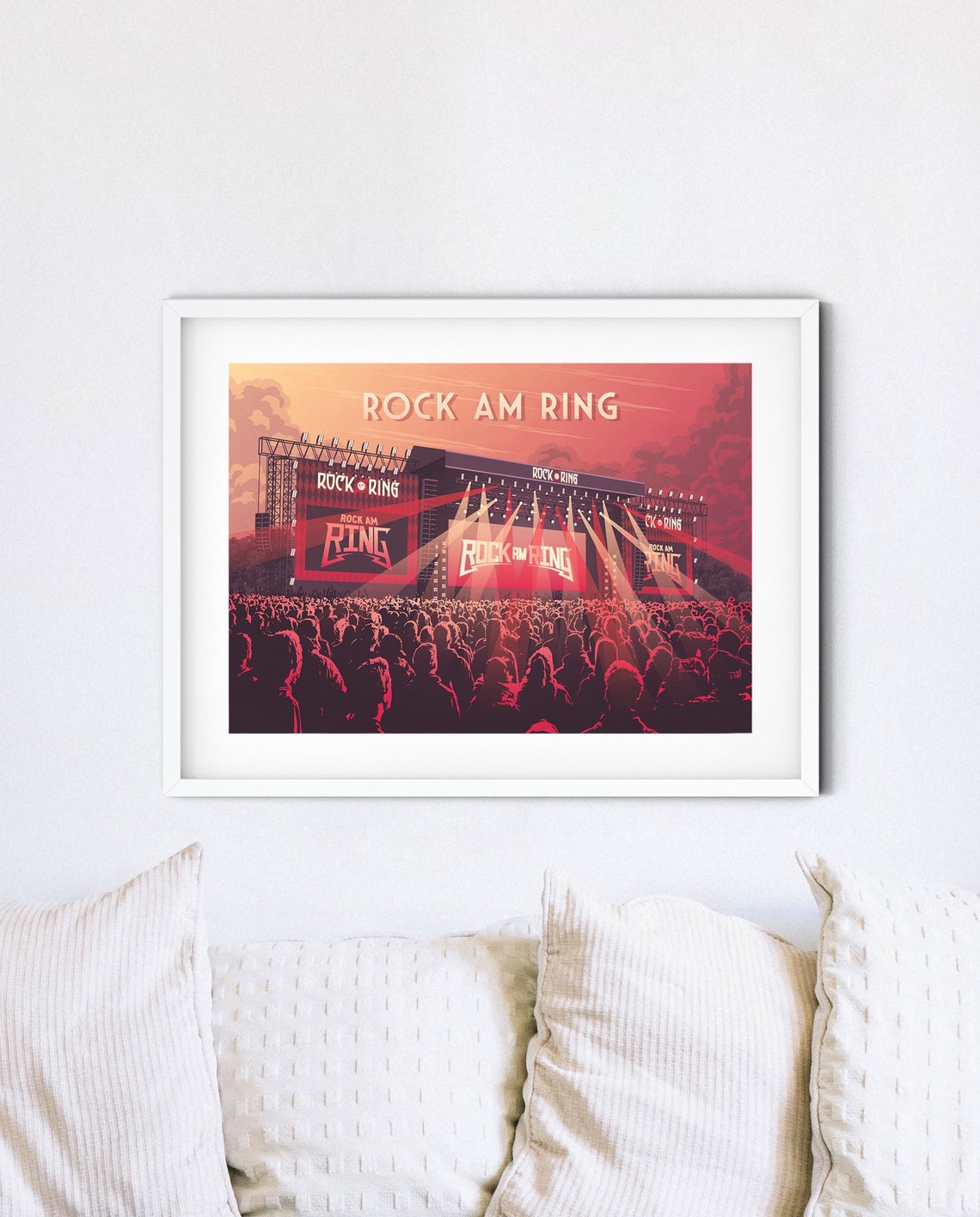 Rock am Ring Festival Main Stage Sunset Crowd Concert Poster - Image 4