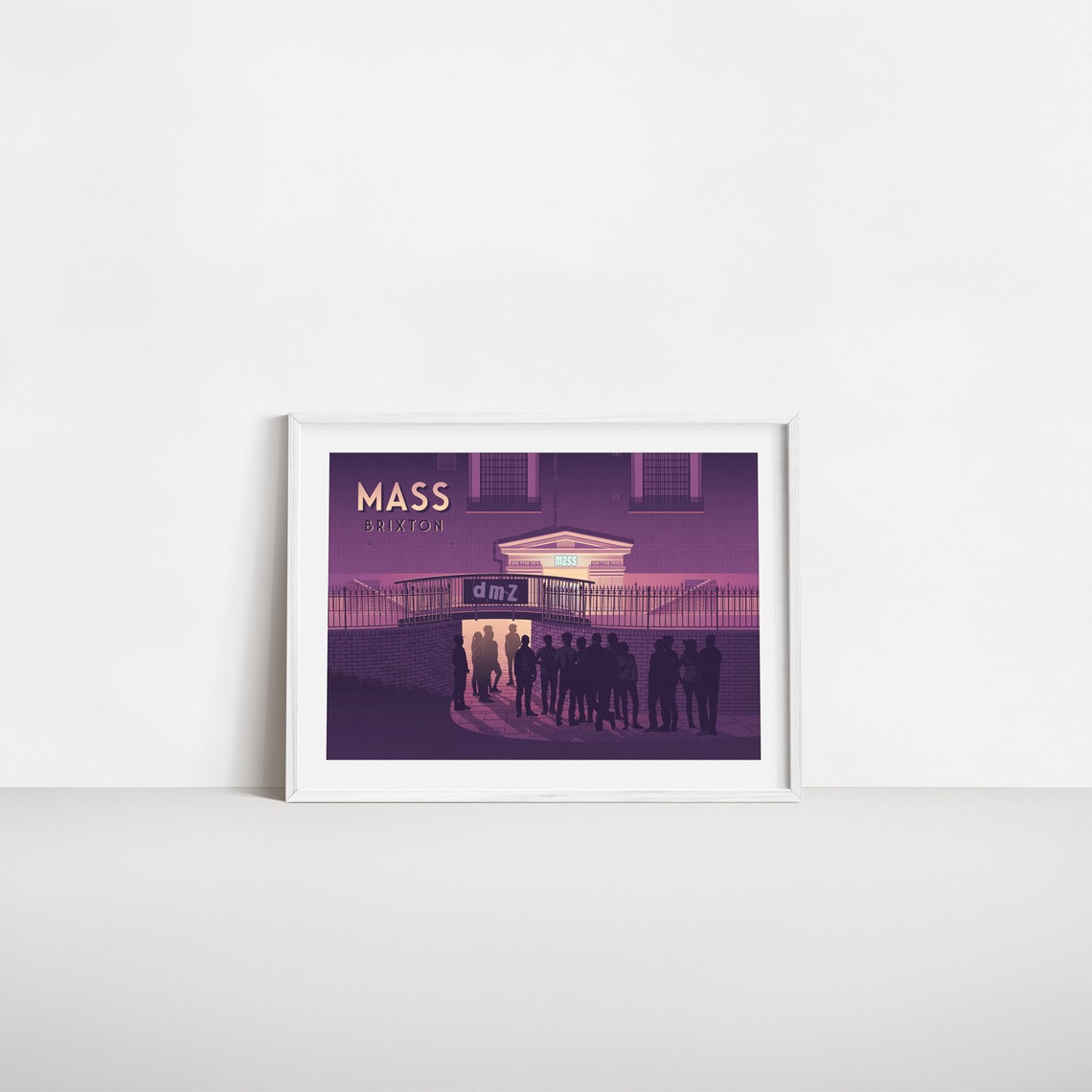 Mass Brixton Nightclub Door Vintage London DMZ Club Night Poster - Image 2
