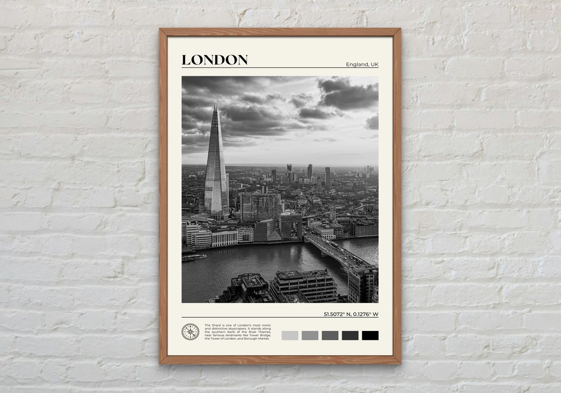Black And White London Print London Wall Art London Poster London Photo London Poster Print London Wall Decor England Poster Print