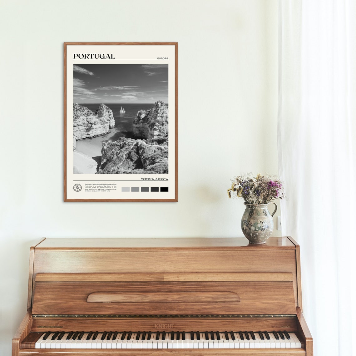 Black And White Portugal Print Portugal Wall Art Portugal Poster Portugal Photo Portugal Poster Print Portugal Wall Decor Lisbon - Image 2