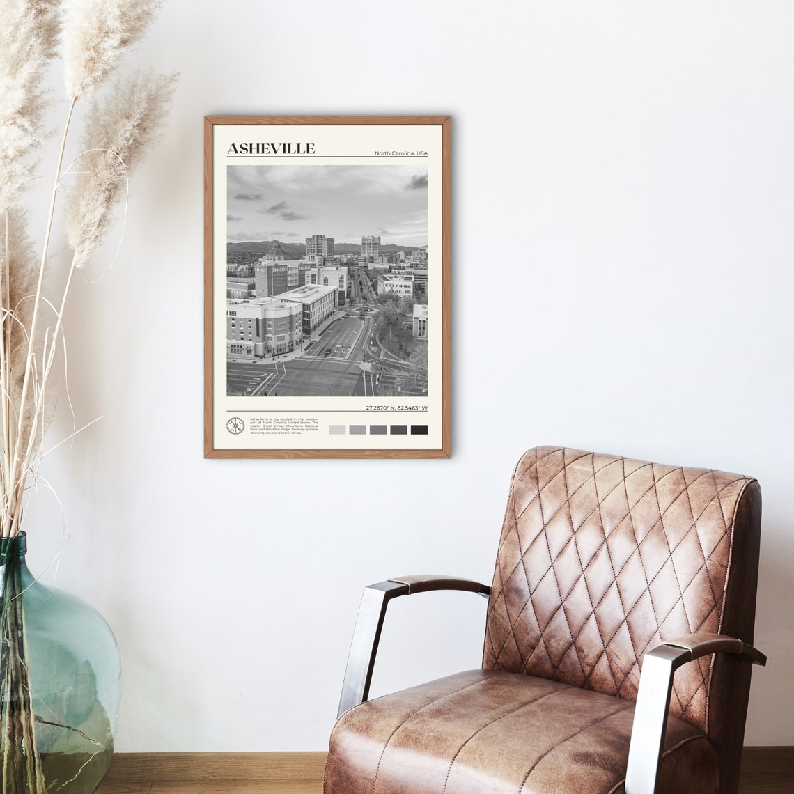 Black And White Asheville Print Asheville Wall Art Asheville Poster Asheville Photo Asheville Poster Print Asheville Decor Usa - Image 2